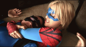 www.leagueofamazingwomen.com - Raven Battles Blue Arachnid Part 2 New 3/4/15 thumbnail