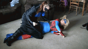 www.leagueofamazingwomen.com - Raven Battles Blue Arachnid Part 1  New 3/20/13 thumbnail